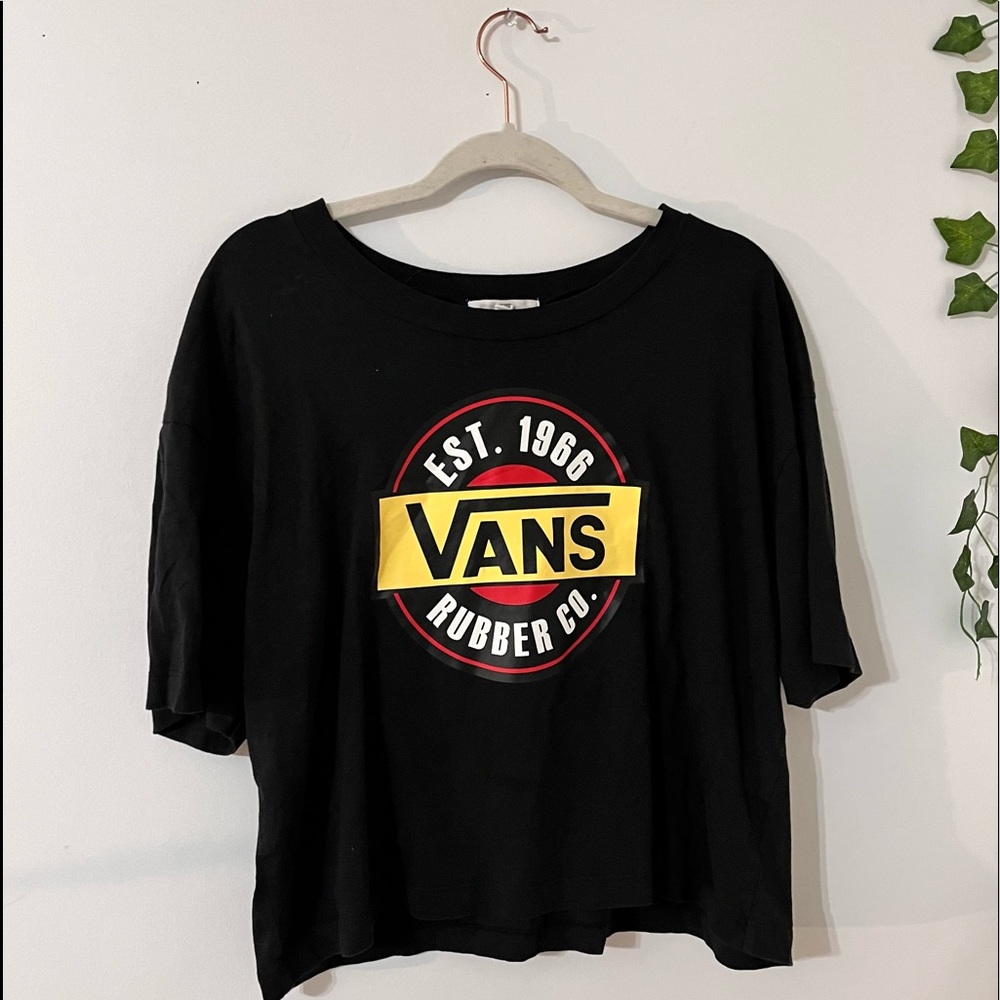 VANS Black Crop T-Shirt